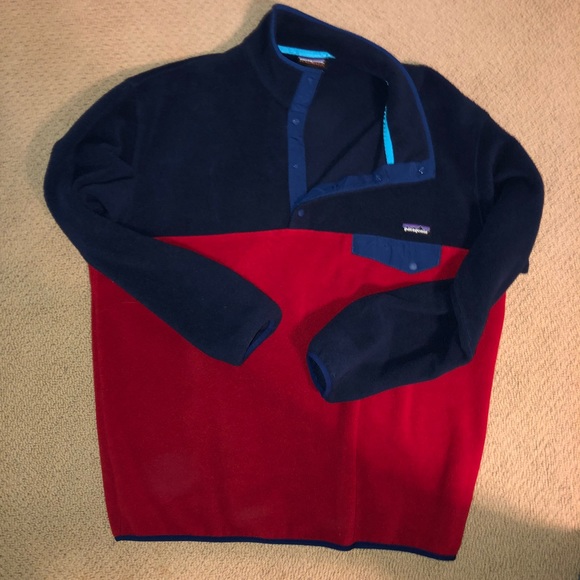 Patagonia Other - Men’s Navy and Red Patagonia Pullover